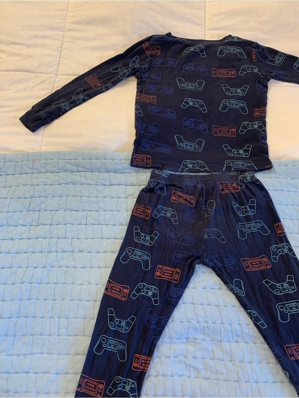 Carter's Navy Kids Pajama Set with Gaming Controller Prints
